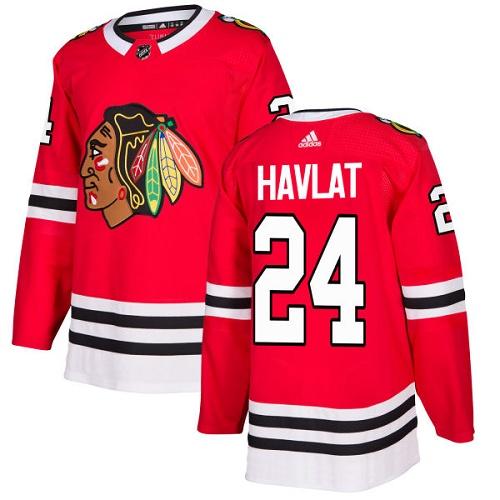 Adidas Men Chicago Blackhawks #24 Martin Havlat Red Home Authentic Stitched NHL Jersey->carolina hurricanes->NHL Jersey